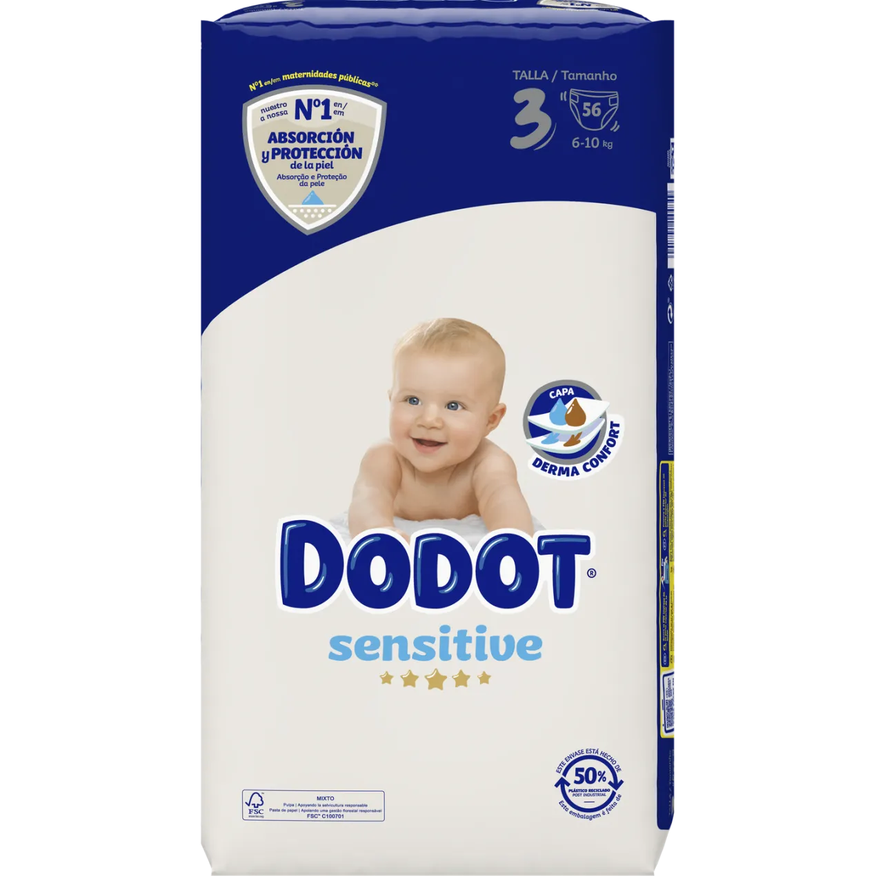 Pañales Sensitive Talla 3