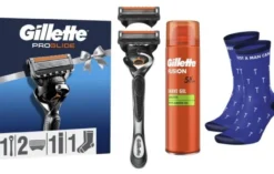 Pack Fusion Proglide Maquina + 2 Recambio + Gel + Calcetines