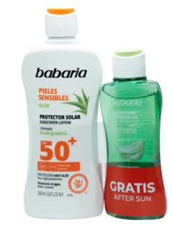 Pack Leche Protectora Sensible SPF50+ + Bálsamo After Sun Efecto Hielo