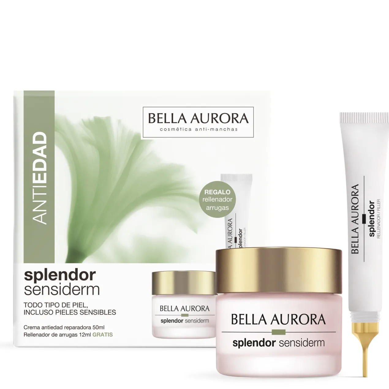 Pack Splendor Sensiderm Crema Antiedad + Rellenador