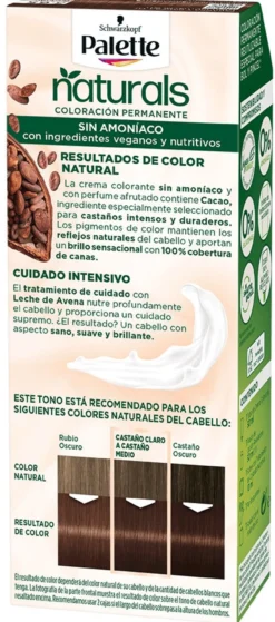 Palette Naturals Coloración Permanente Sin Amoniaco
