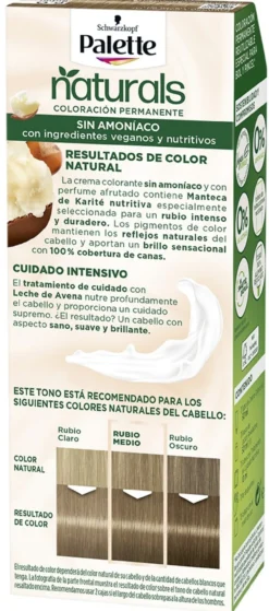 Palette Naturals Coloración Permanente Sin Amoniaco