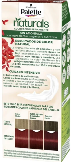 Palette Naturals Coloración Permanente Sin Amoniaco