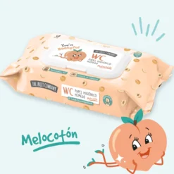 Papel Higiénico Húmedo WC Melocotón