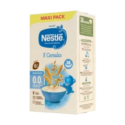 Papilla 8 Cereales 0% 0% Azúcares Añadidos ni Producidos +6 Meses