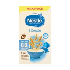 Papilla 8 Cereales 0% 0% Azúcares Añadidos ni Producidos +6 Meses