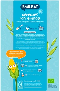 Papilla Ecológica Cereales y Quinoa sin Gluten