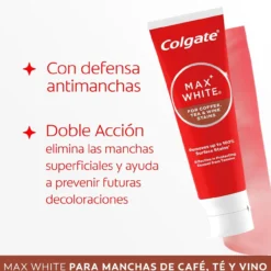 Pasta de Dientes Blanqueadora Max White For Coffee, Tea & Wine