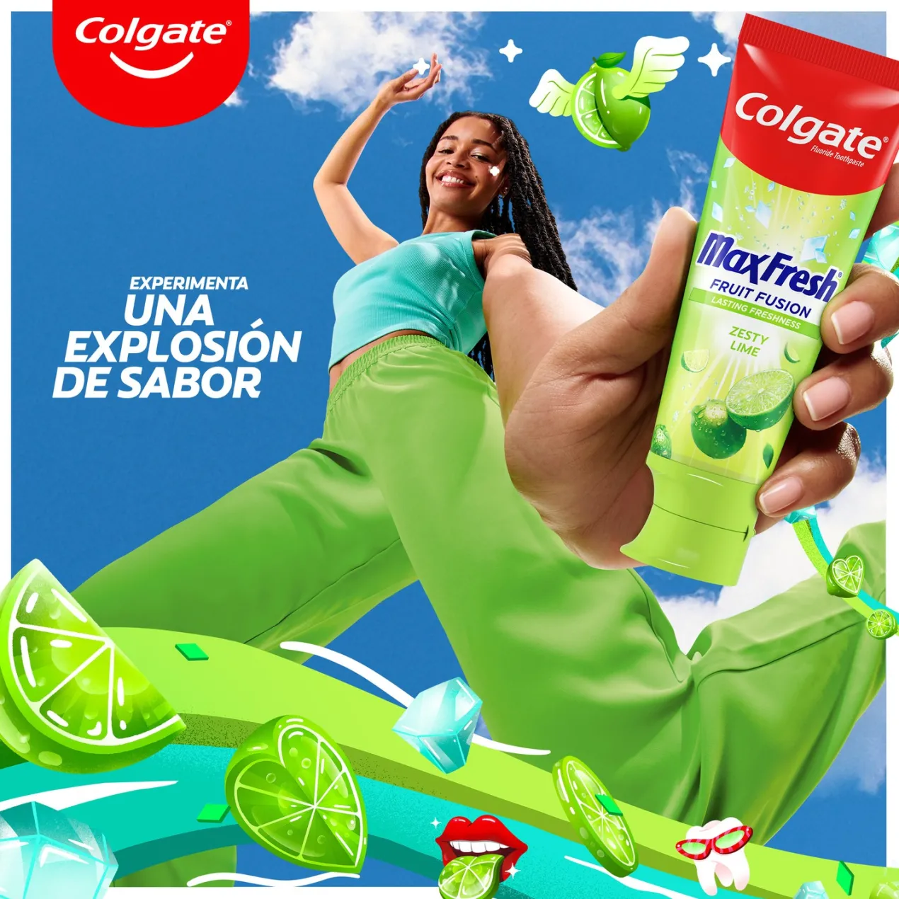 Pasta de dientes Colgate Max Fresh Fruit Fusion Zesty