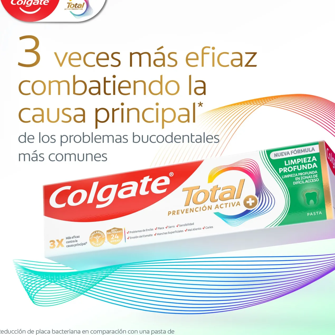 Pasta de Dientes Total Prevención Activa + Limpieza Profunda