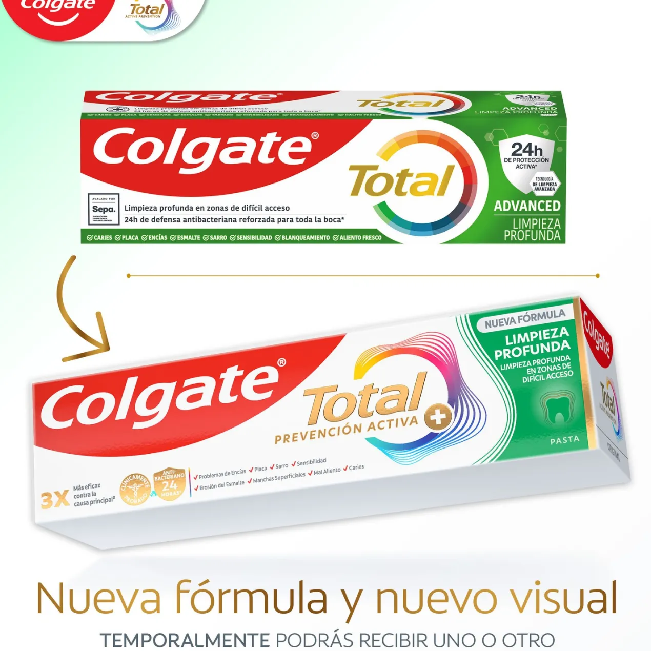 Pasta de Dientes Total Prevención Activa + Limpieza Profunda
