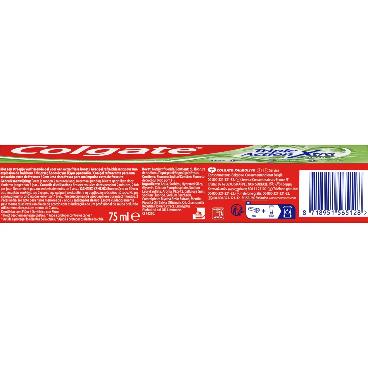 Pasta de Dientes Triple Acción Extra Fresh Anticaries