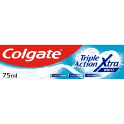 Pasta de dientes Triple Acción Extra White Anticaries y Dientes Blancos