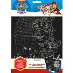 Paw Patrol Set de Papeleria Scratch Art