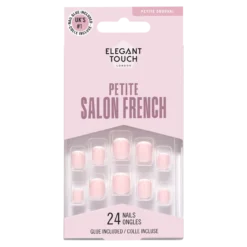 Petite Gel Finish French 154 Uñas Postizas