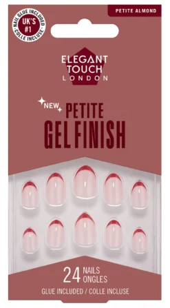 Petite Gel Finish Red Tips Uñas Postizas Edición Limitada