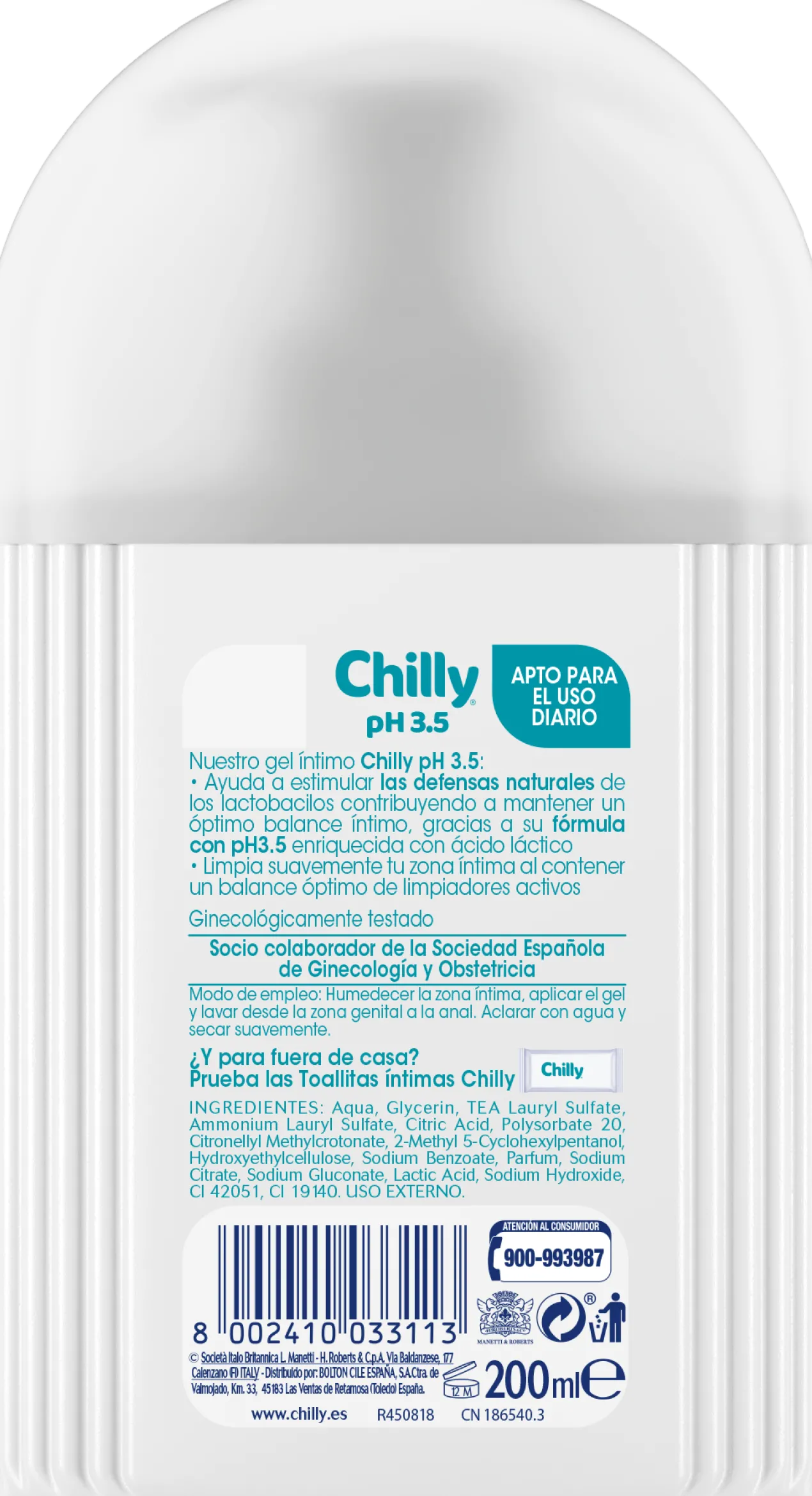 pH 3.5 Gel Íntimo Extra Protección