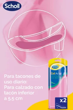 Plantilla Gel Activ Tacón Diario