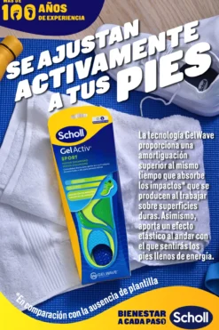 Plantillas Gel Activ Sport Hombre