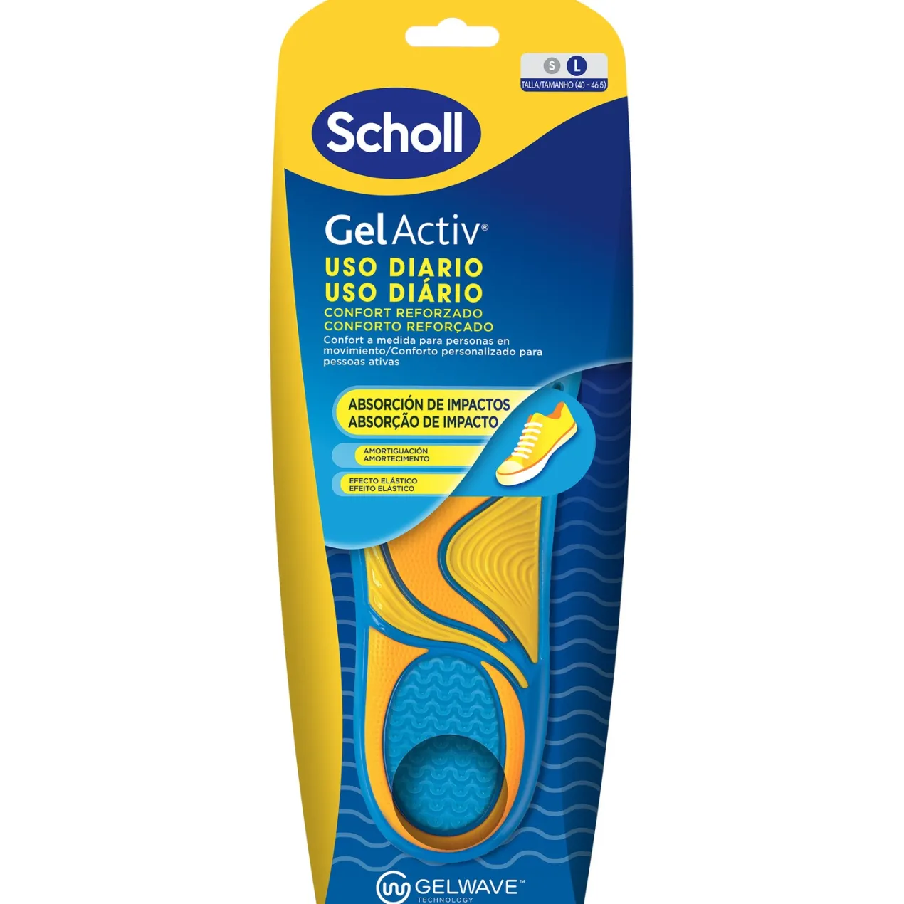 Plantillas Gel Activ Uso Diario Hombre