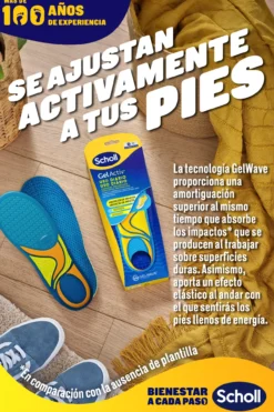 Plantillas Gel Activ Uso Diario Mujer