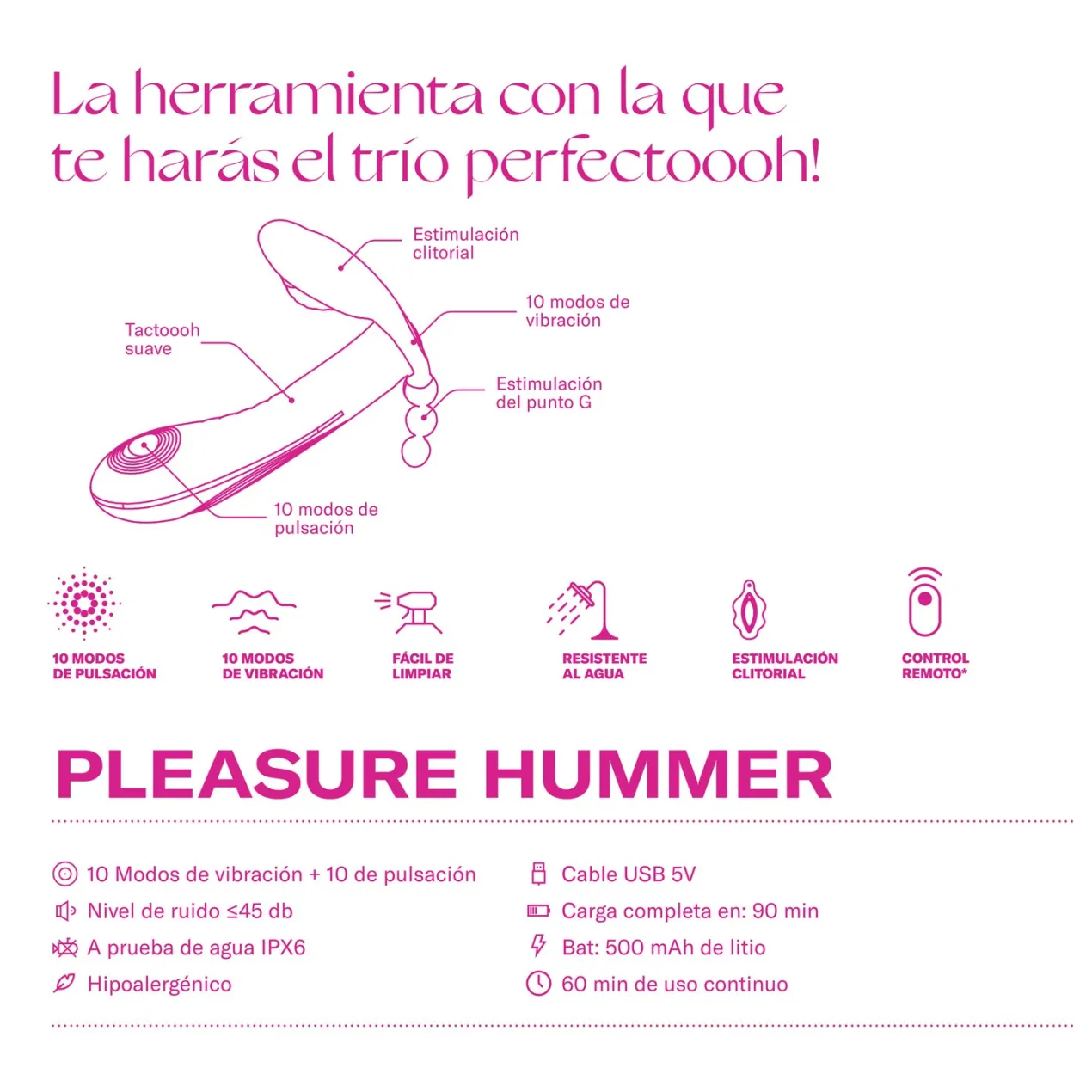 Pleasure Hummer Vibrador