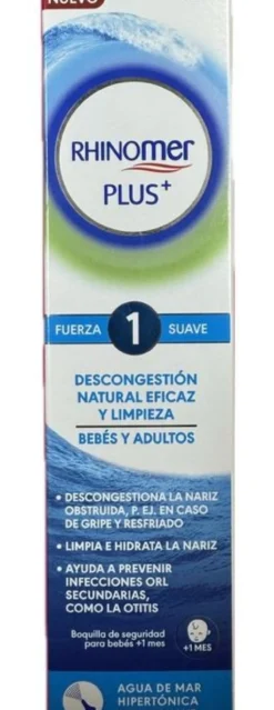 Plus+ 1 Fuerza Suave limpieza nasal bebes y adultos