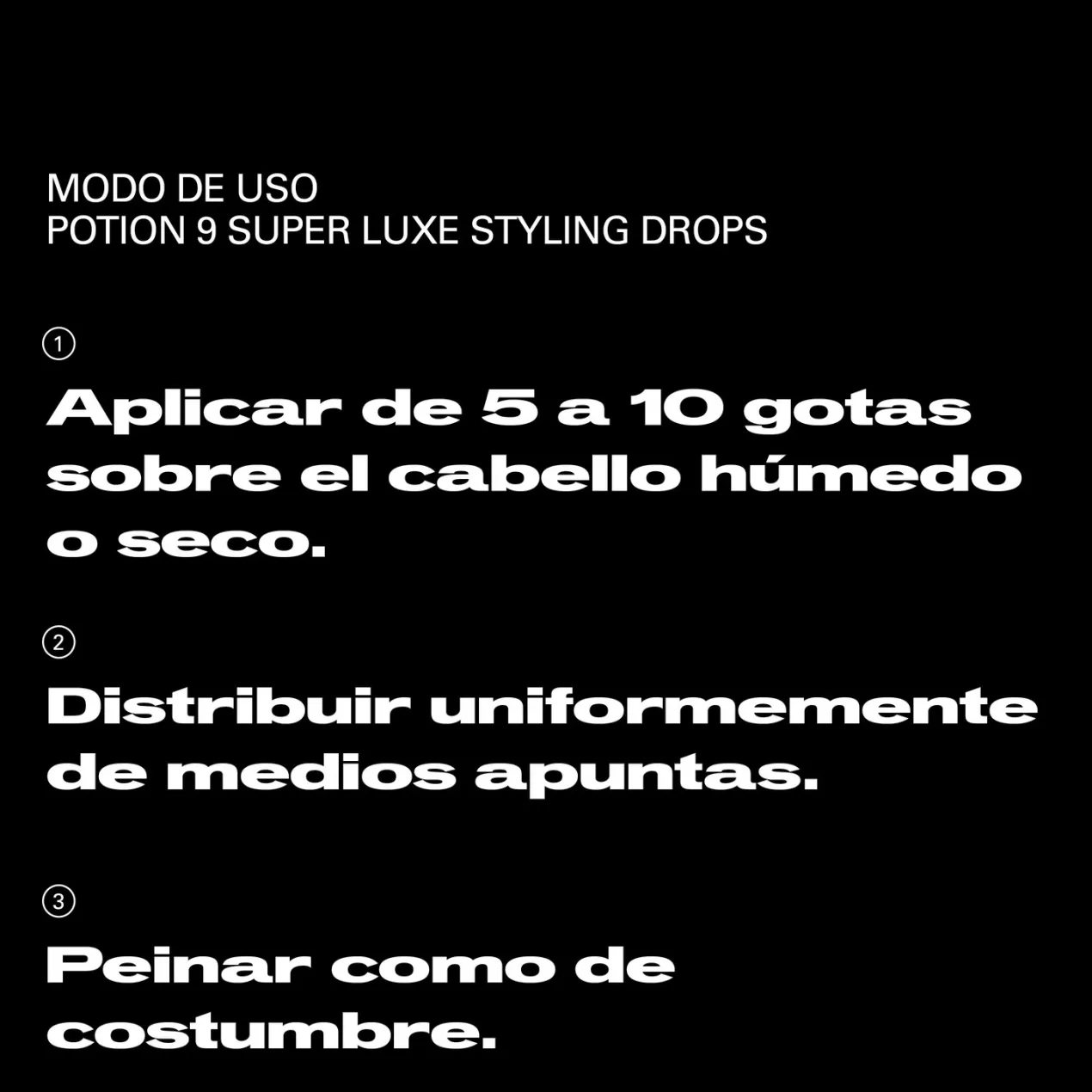 Potion 9 Gotas de Peinado
