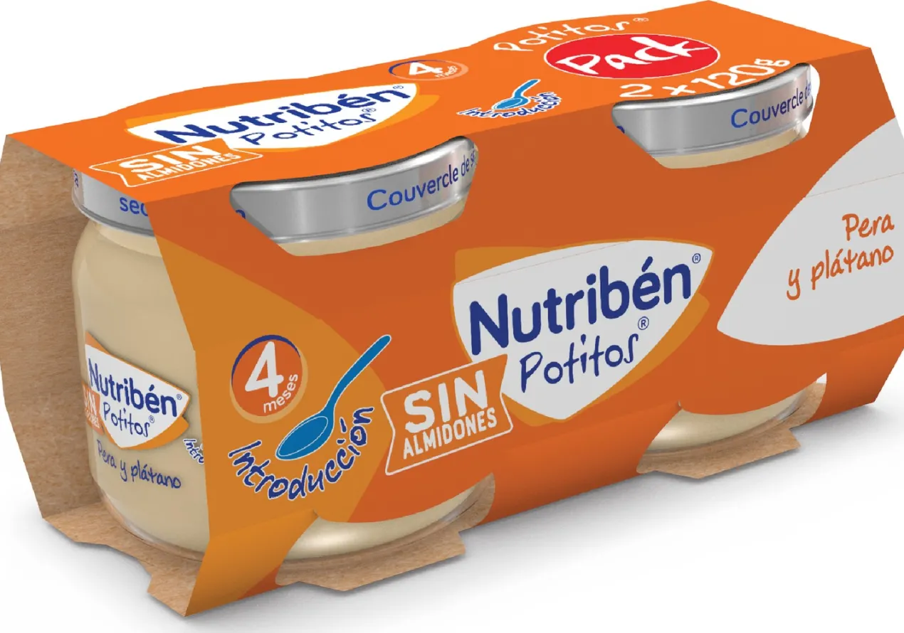 Potito Introducción Plátano y Pera Pack 2 unidades