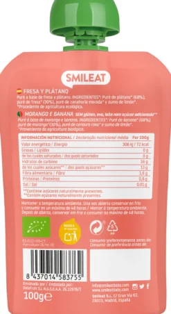 Pouch de Fresa y Plátano