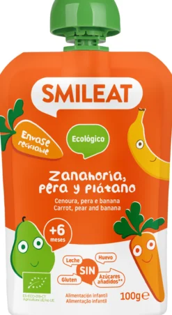Pouch Pera, Plátano y Zanahoria