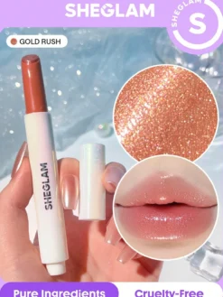 Pout-Perfect Shimmer Brillo de Labios Voluminizador Efecto Perlado