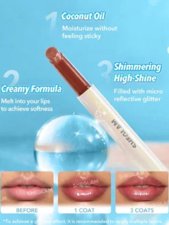 Pout-Perfect Shimmer Brillo de Labios Voluminizador Efecto Perlado