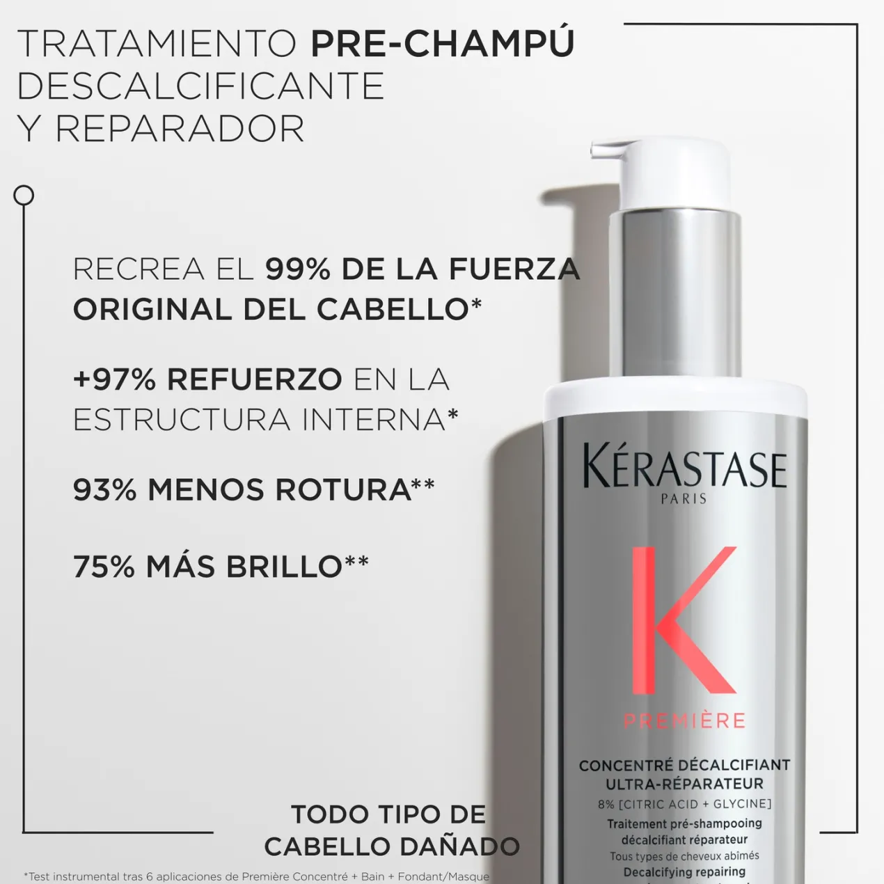 Première Pre Champú Reparador Descalcificante
