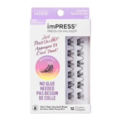 Press-On False Natural Pestañas Postizas