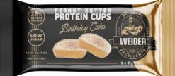 Protein Peanut Butter Cup Birthay Cake