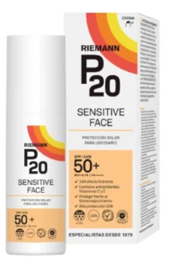 P20 Sensitive Face Crema Solar Facial SPF50+