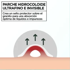 Pure Active Pimple Patch Invisible 8h Parche con Tecnología Hidrocoloide con BHA para Granitos