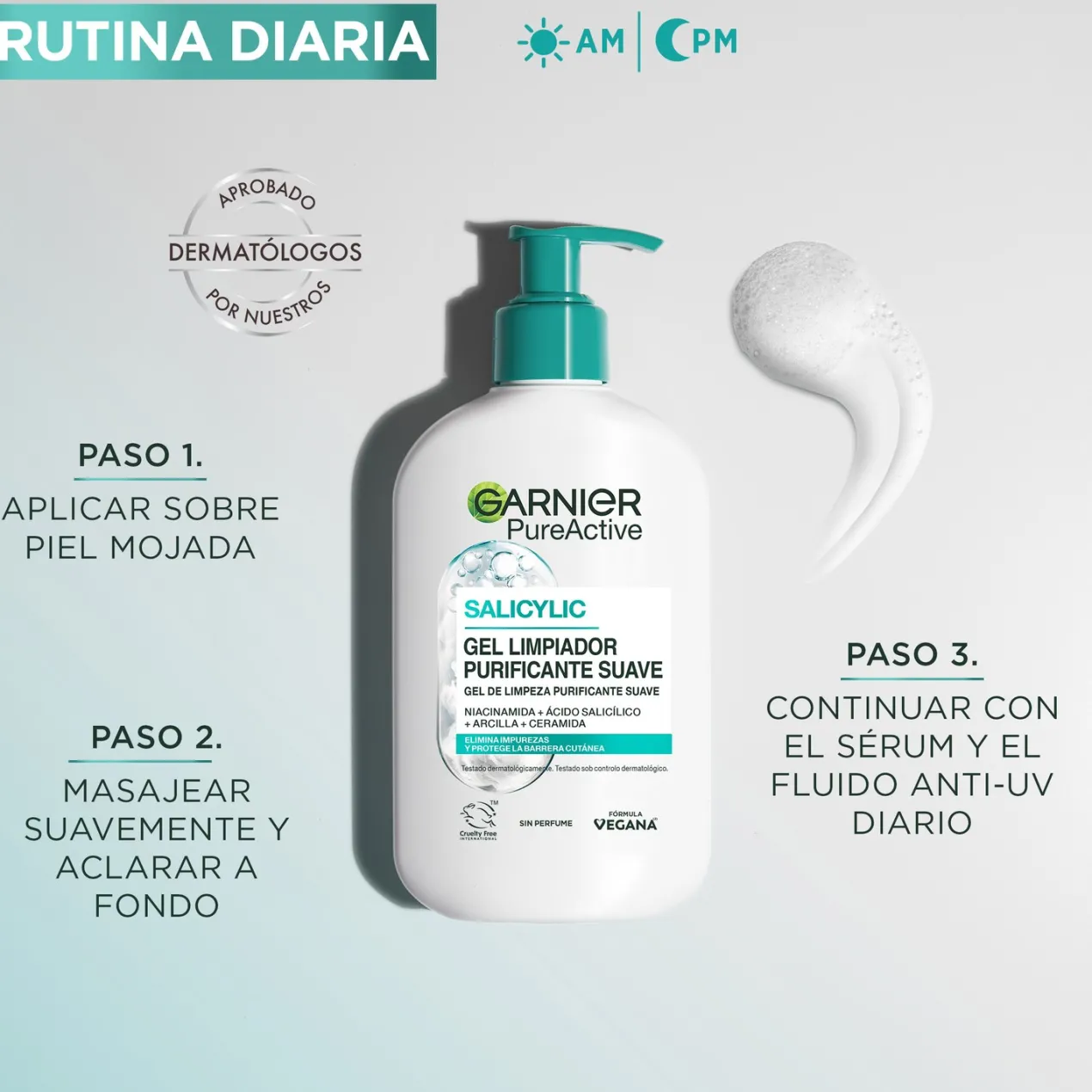 Pure Active Salicylic Gel Limpiador Purificante Suave
