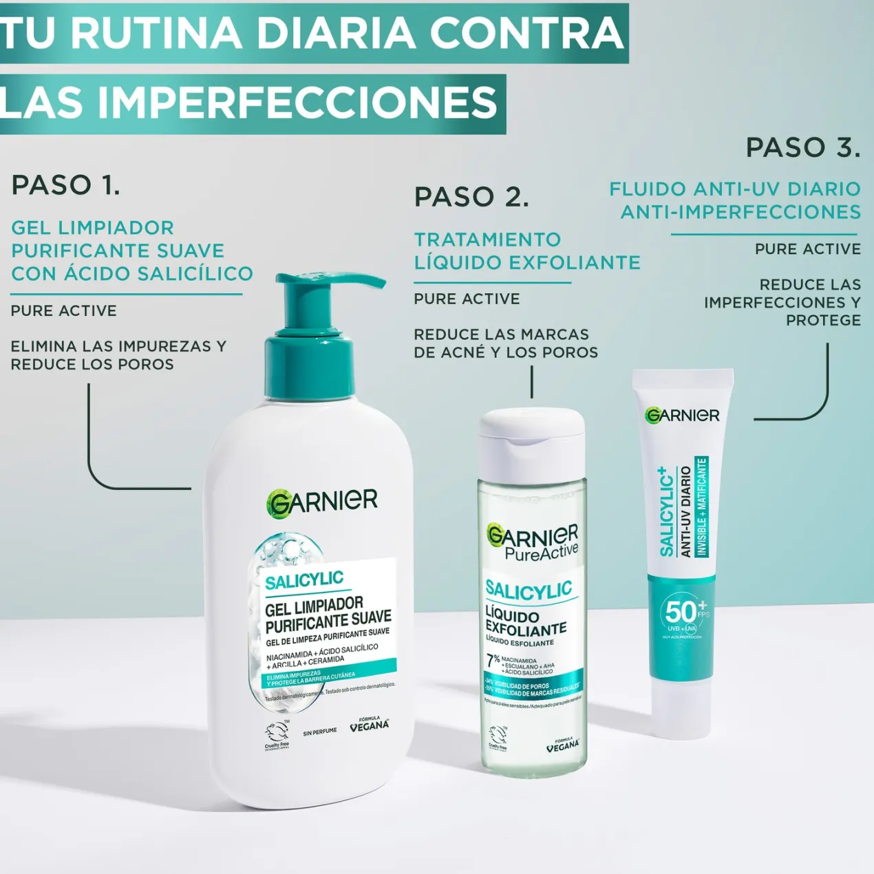 Pure Active Salicylic Gel Limpiador Purificante Suave