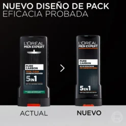 Pure Carbon Gel de Ducha con Carbón 5 en 1