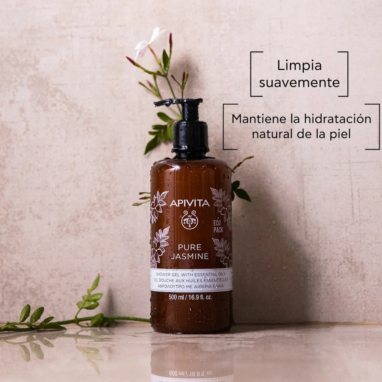 Pure Jasmine Gel de Baño con Aceites Esenciales