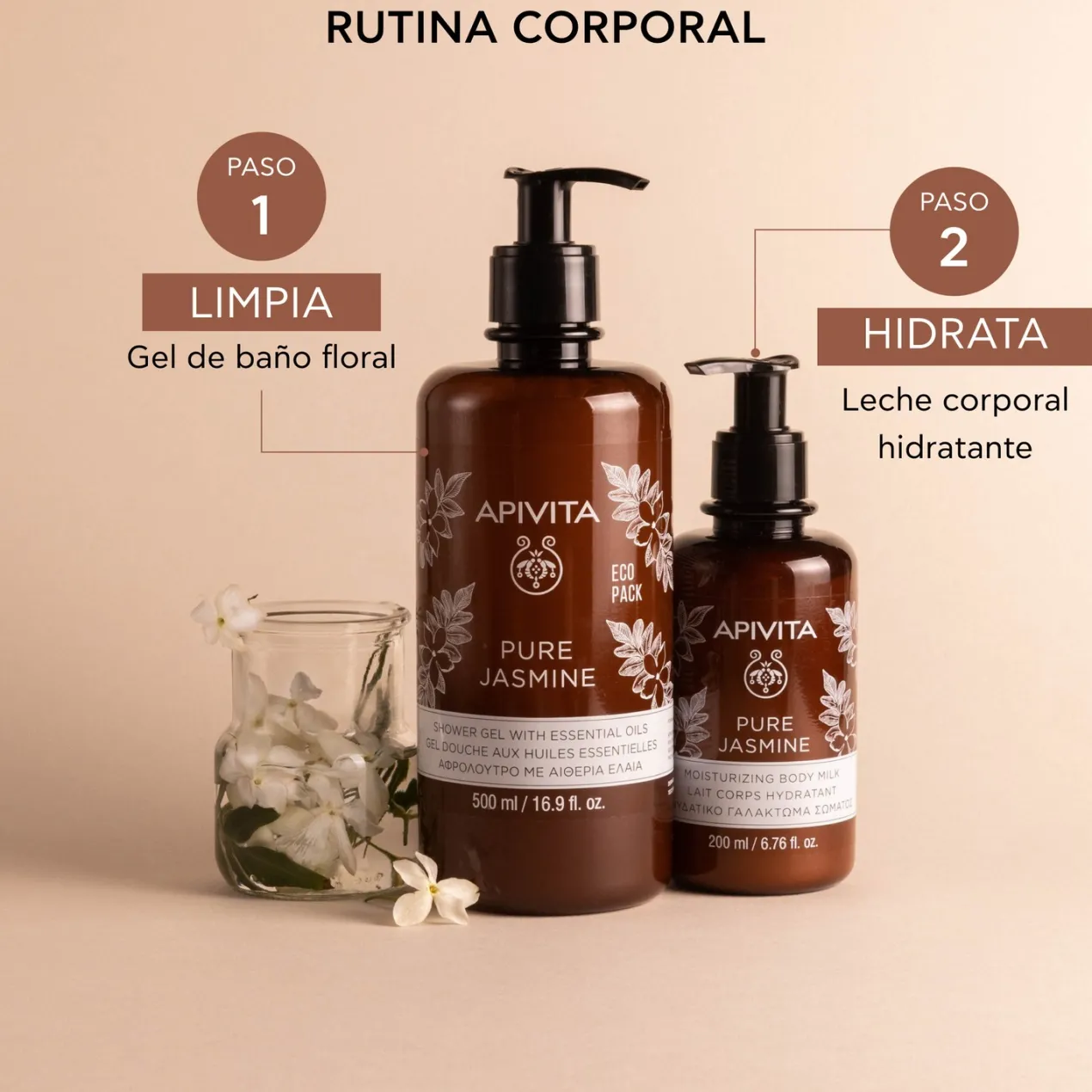 Pure Jasmine Gel de Baño con Aceites Esenciales