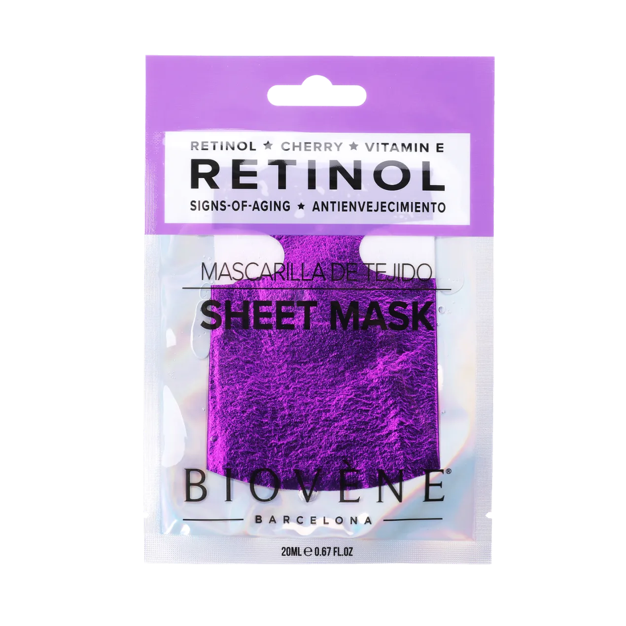 Retinol Mascarilla de Tejido Antienvejecimiento