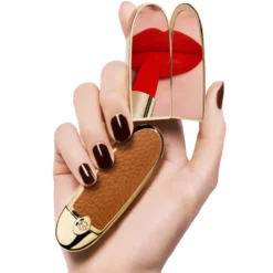Rouge G Carcasa Joya Doble Espejo Barra de Labios Personalizable