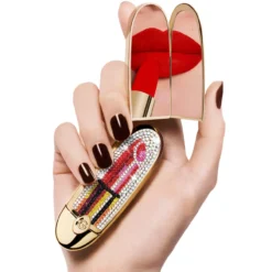 Rouge G Carcasa Joya Doble Espejo Barra de Labios Personalizable