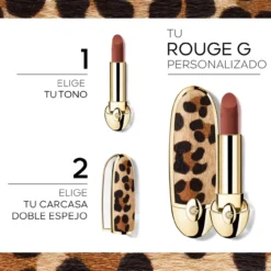 Rouge G Carcasa Joya Doble Espejo Barra de Labios Personalizable