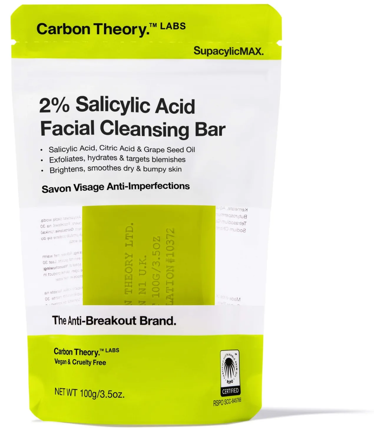 Salicylic Acid & Shea Butter Exfoliating Cleansing Bar Barra Limpiadora Exfoliante