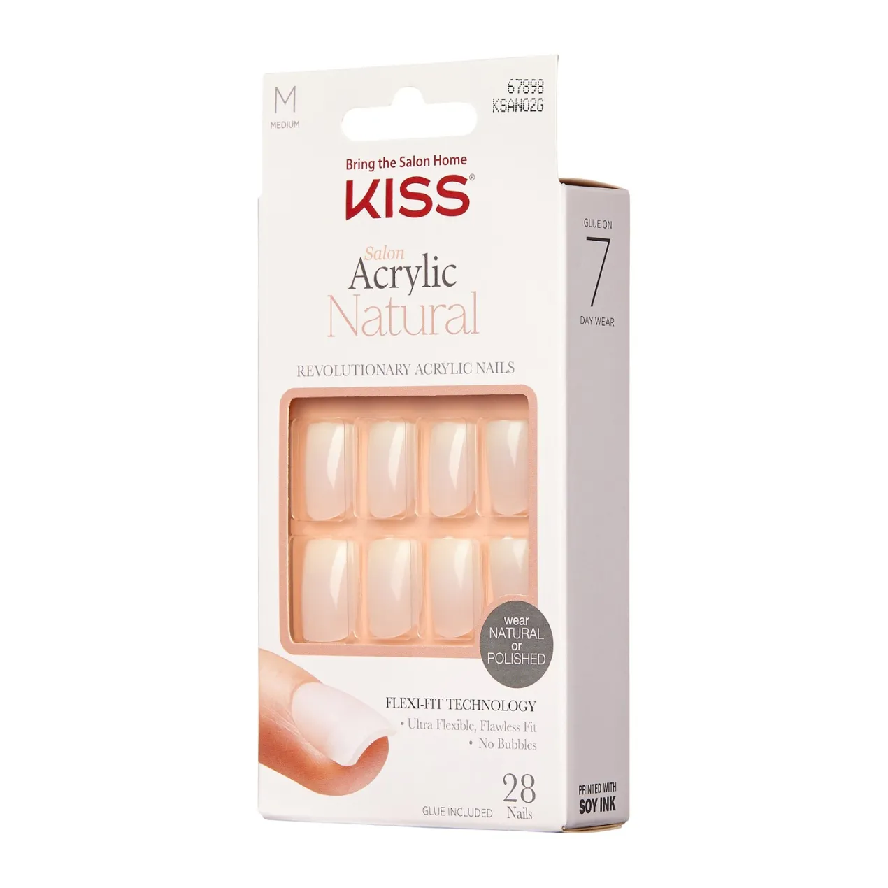 Salon Acrylic Natural Uñas Postizas
