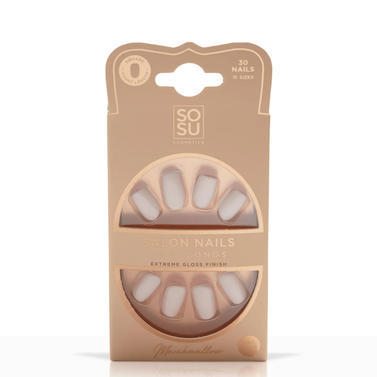 Salon Nails In Seconds Uñas Postizas Marshmallow